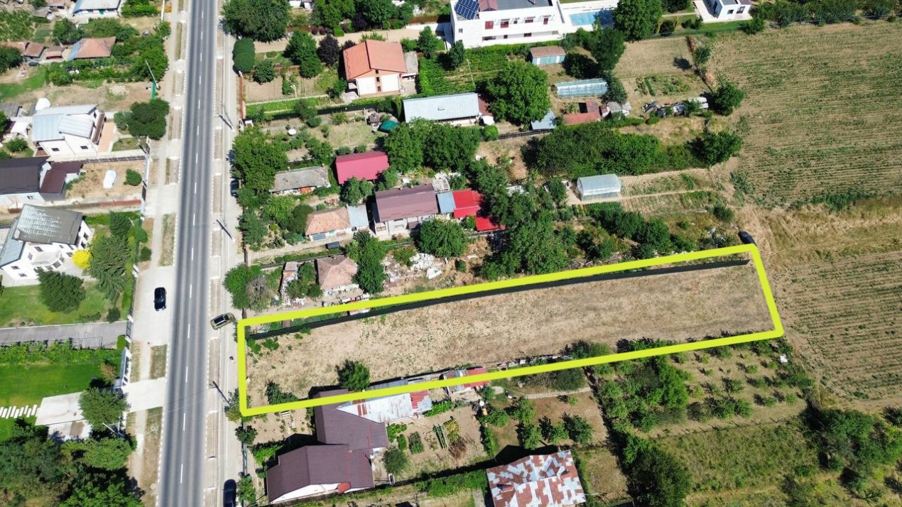 0% | Teren intravilan, 3300 mp, front 15 m | Snagov -Ghermanesti