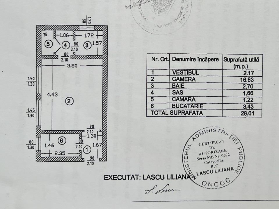 REZERVAT | Garsoniera spatioasa de 28 mp in bloc mixt, metrou Iancului