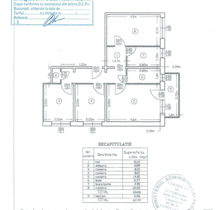 0% | Apartament 4 camere decomandat, 68 mp | 1 Decembrie