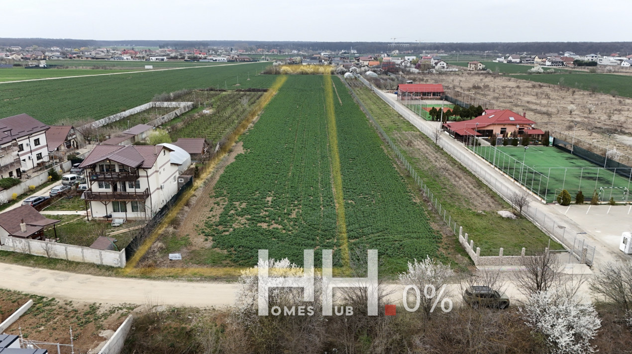 0% | Teren intravilan, 6444 mp, front 20 m | Balotesti - Dumbraveni