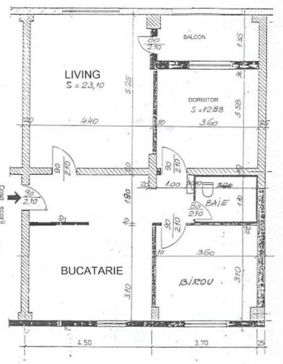 Apartament 3 camere O.Goga