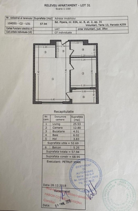 Mobilat si utilat.Compact.Luminos.Balcon.Loc parcare inclus.