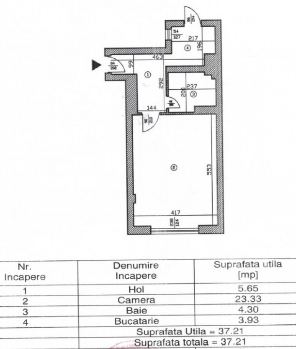 0% | Garsoniera decomandata in vila cu curte comuna | Primaverii - Dorobanti