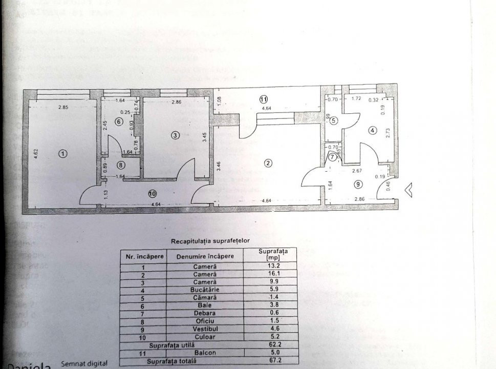 0% | Apartament 3 camere, 67 mp, etaj 2/4, renovabil, Str. Ghirlandei 