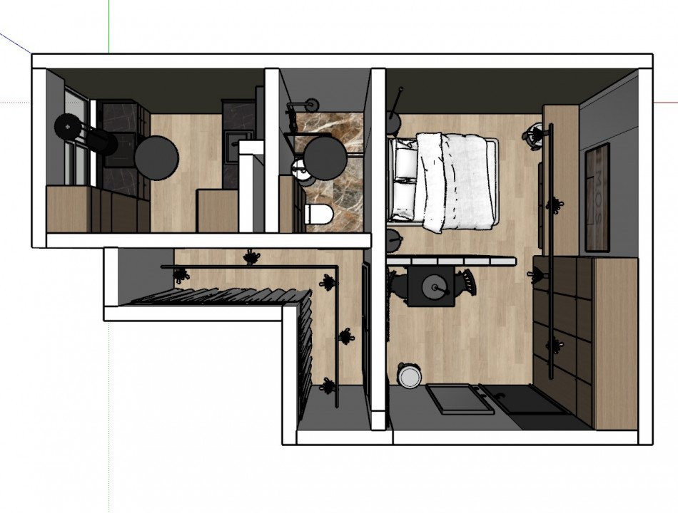 Studio Armenească | Renovat 2025 | Fără Risc sau Urgenta ! |