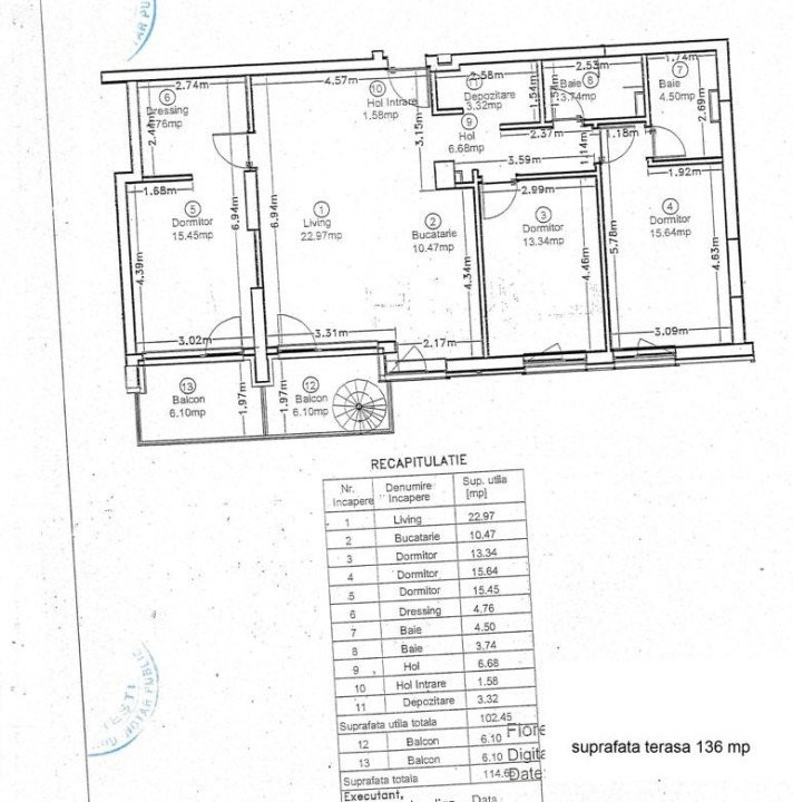 Pipera 1 - Porsche Nord | Penthouse 4 Camere + Terasa Proprie Etaj 6 + Parcare 