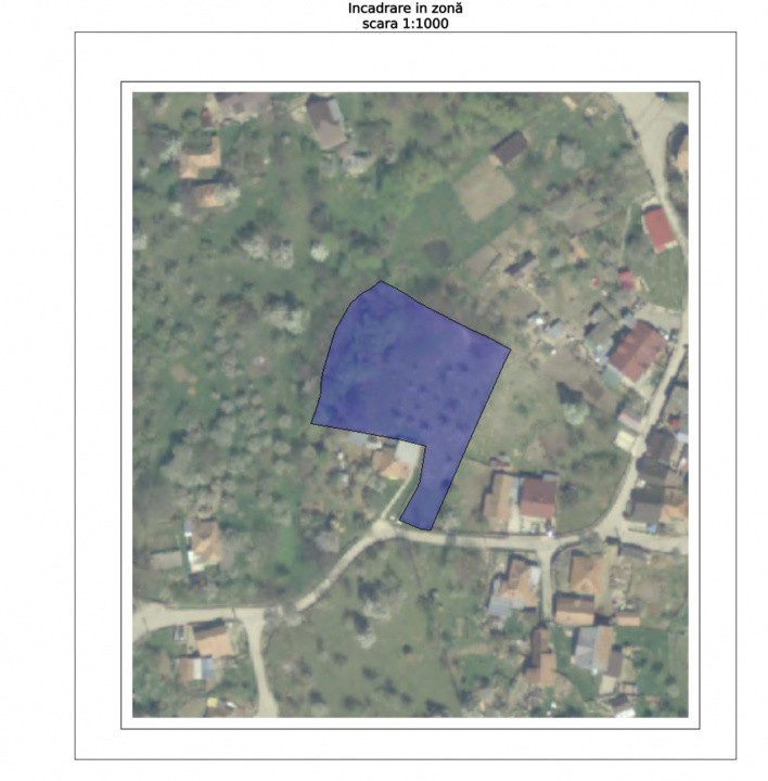 Teren intravilan, 2476 mp in cadru natural, regim P+1E+M | COMARNIC