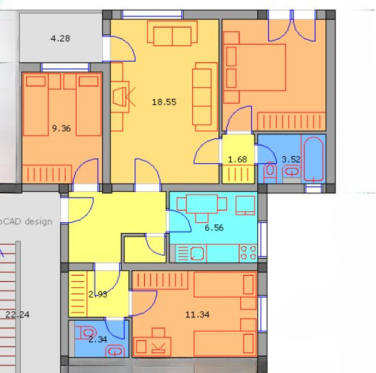 0% | Apartament 4 camere, 78 mp, 2 bai, balcon & debara | Metrou Titan