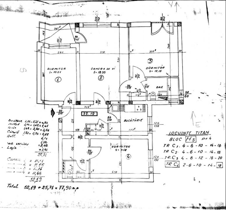 0% | Apartament 4 camere, 78 mp, 2 bai, balcon & debara | Metrou Titan