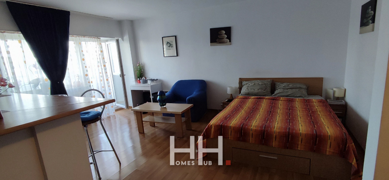 Garsoniera spatioasa cu balcon, 42 mp, bloc reabilitat | zona Octavian Goga