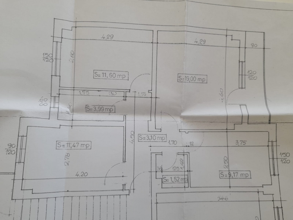 0% | Spațiu birouri 90 mpu, 4 camere decomandate, Bd. Gheorghe Șincai