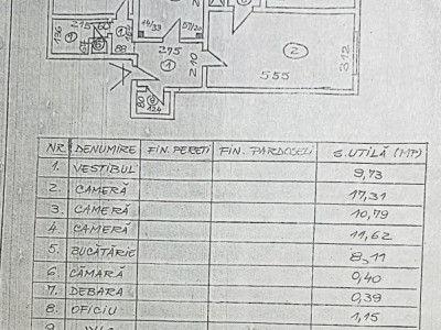 Apartament 3 camere renovabil, 2 băi, 69 mp, lângă metroul Dristor