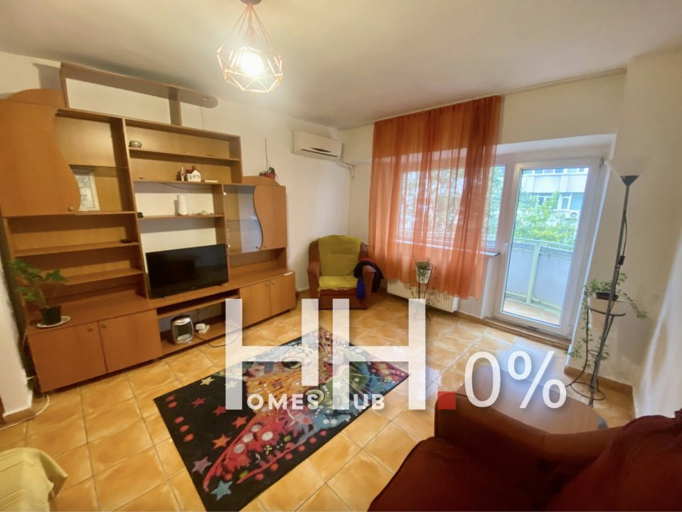 0% | Garsoniera decomandata, 42 mp, balcon | zona Nerva Traian