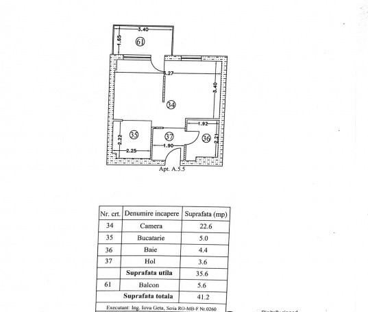 0% | Studio dublu NOU, 41 mp | Atrium - Sișești