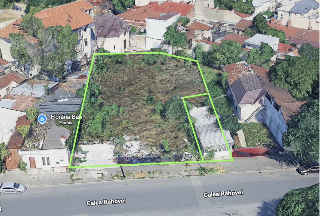 Teren 1387 mp cu front 27 ml, liber de construcții, zona Uranus - Piața de Flori