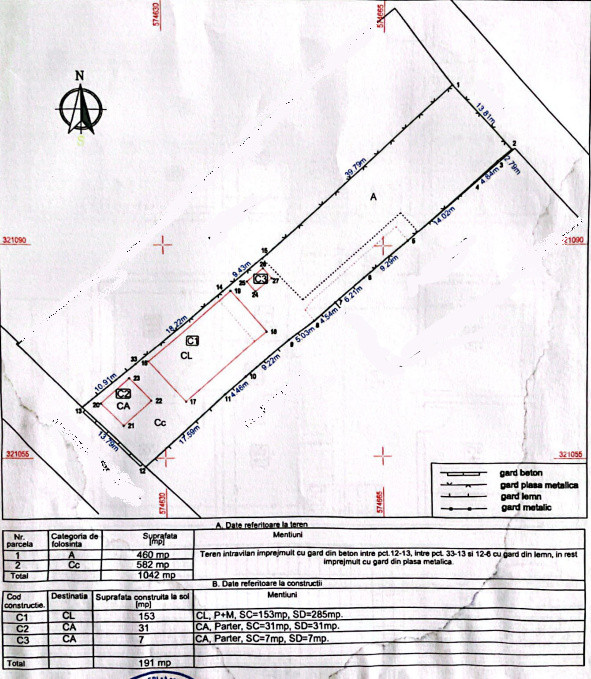 Casă P+M Clinceni – Teren 1000mp, Dublă Deschidere