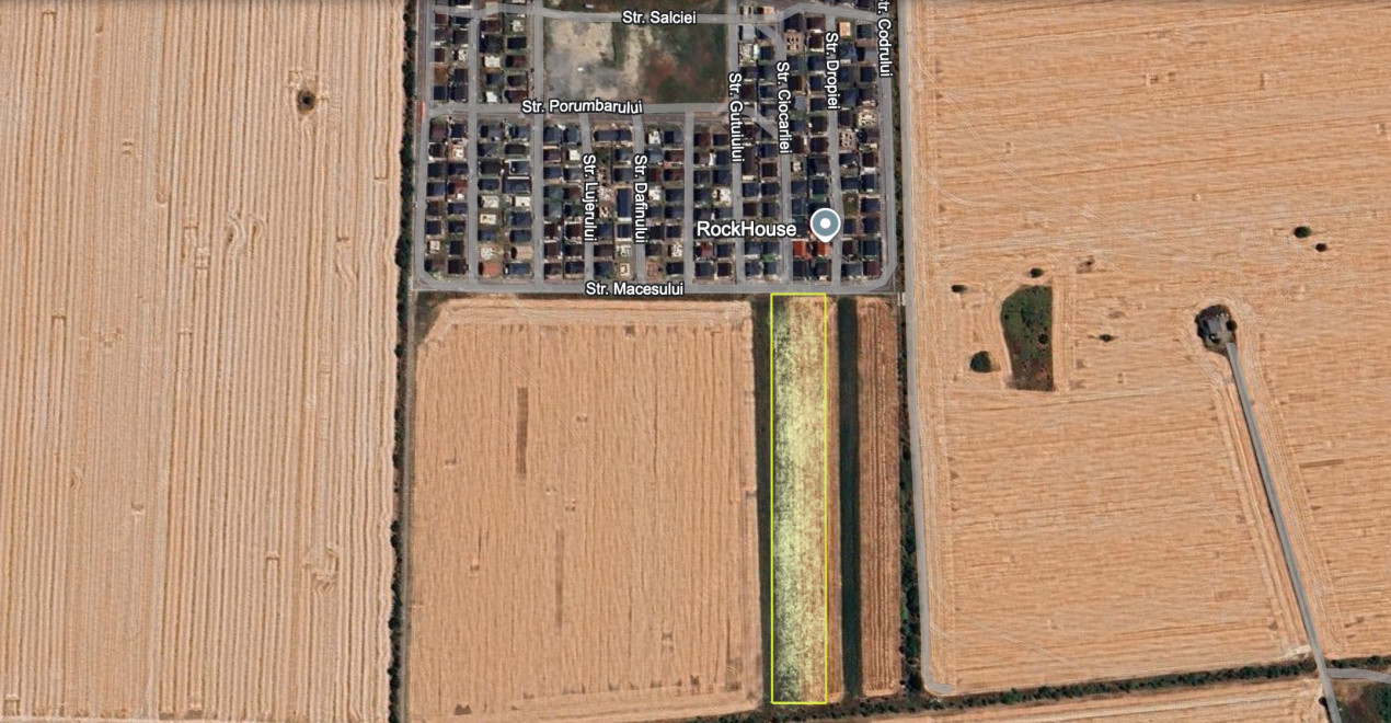 Teren intravilan 13124 mp cu front 44.5 m | Buftea - Cartierul Tineretului