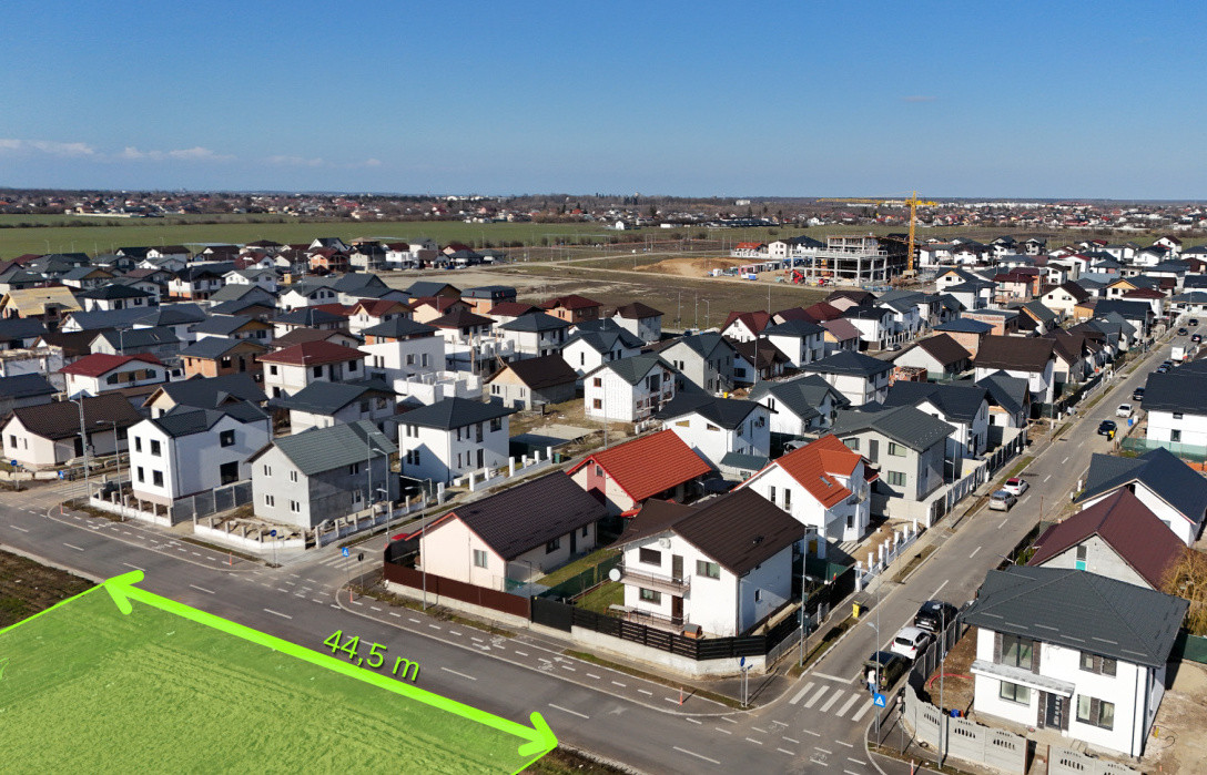 Teren 13.124 mp cu PUZ lotizare locuințe P+2E | Buftea | Investiție