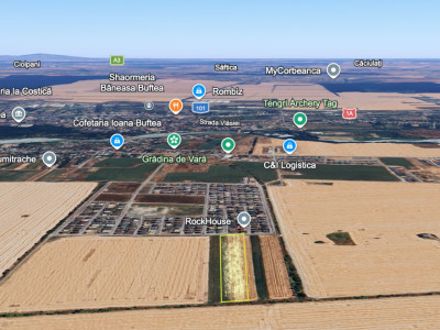 Teren intravilan 13124 mp cu front 44.5 m | Buftea - Cartierul Tineretului