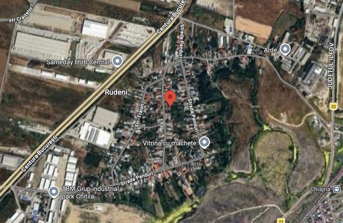 Teren de închiriat in Rudeni, pentru sere, parc auto, apicultura, etc.