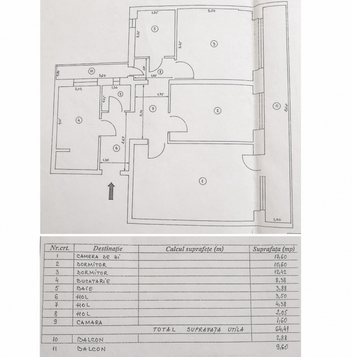 0% | Apartament 3 camere decomandat, renovat, 77 mp | Doamna Ghica