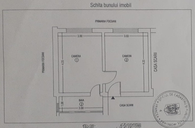 Studio dublu renovat, 29 mp, bloc reabilitat | Gară - Școală 7