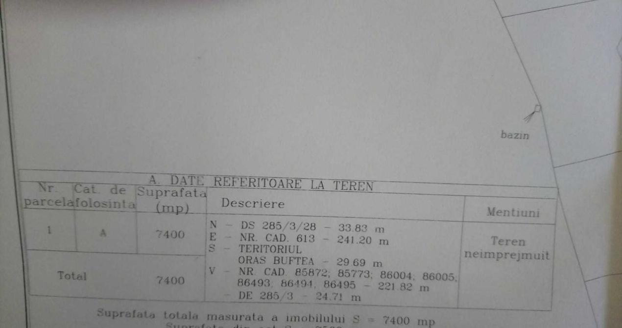 Teren Buftea in spate la PRO TV la Lac 7400mp