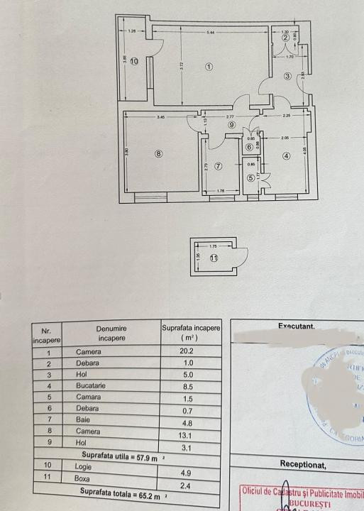 2 camere - 65 mp | Tavane înalte 2,80 m | Centrală | Boxă | Ferdinand