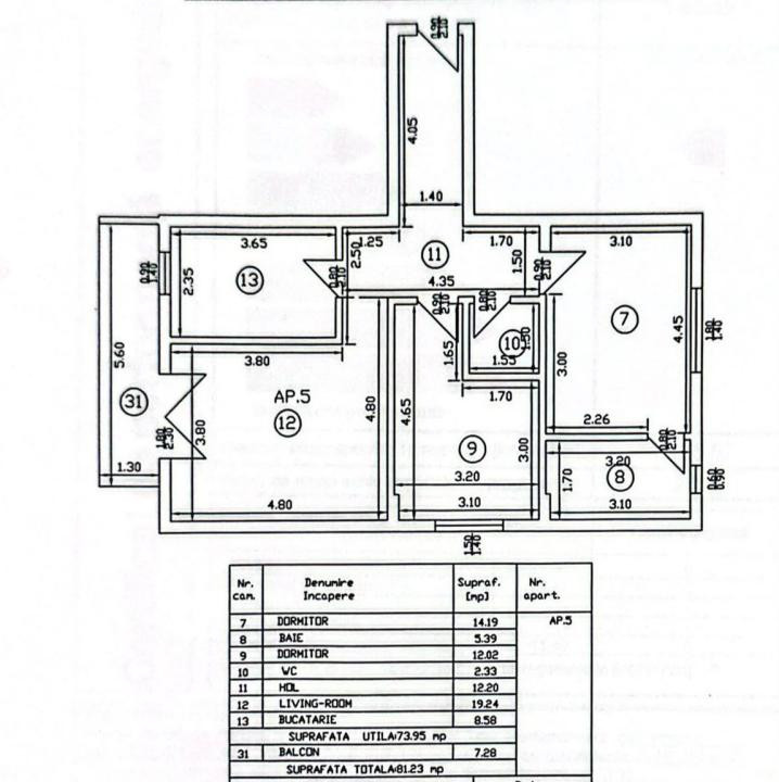 3 camere - 81 mp | Parcare | Centrala Proprie | Dobroesti - Fundeni