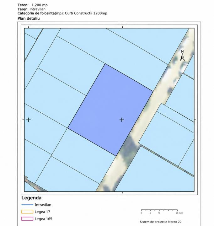 Teren Intravilan de 1200mp | Deschidere 40m | POT 60% | Colentina - Fundeni