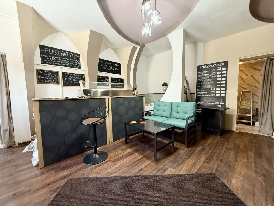 Spatiu birouri/fast-food, 2 intrari, 70 mp subsol+parter | Delea Veche