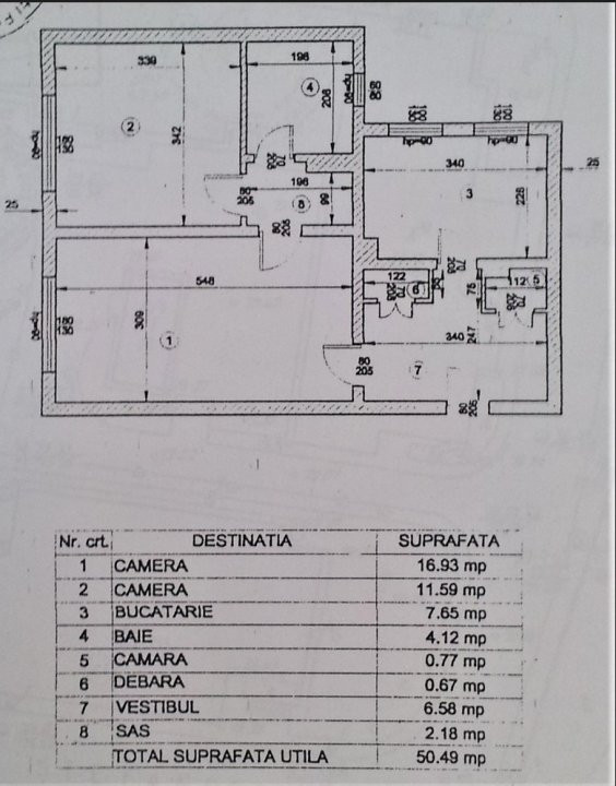 Apartament 2 camere semidecomandat, 50 mp, Str. Elev Stefanescu/Sos. Pantelimon